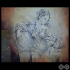 SERIE MATERNIDAD, 2008 - Acrílicos sobre tela de FÉLIX TORANZOS